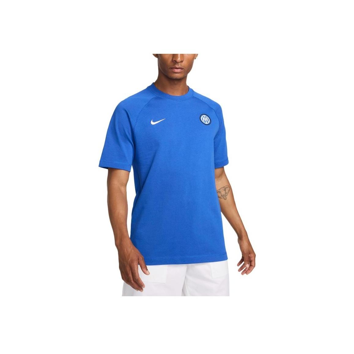 

Nike Футболка мужская с коротким рукавом и круглым вырезом с логотипом Inter Milan, цвет синий, белый FN8302-438 M