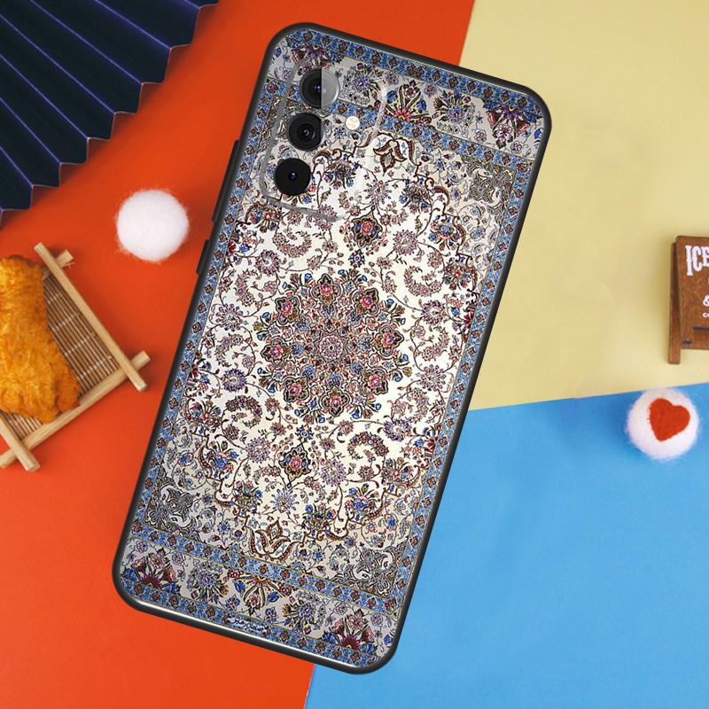 Persian carpet Floral pattern Case For Samsung Galaxy A54 A34 A14 A55 A35 A33 A53 A13 A23 A17 A06 A16 A56 A36 A52 A32 A15