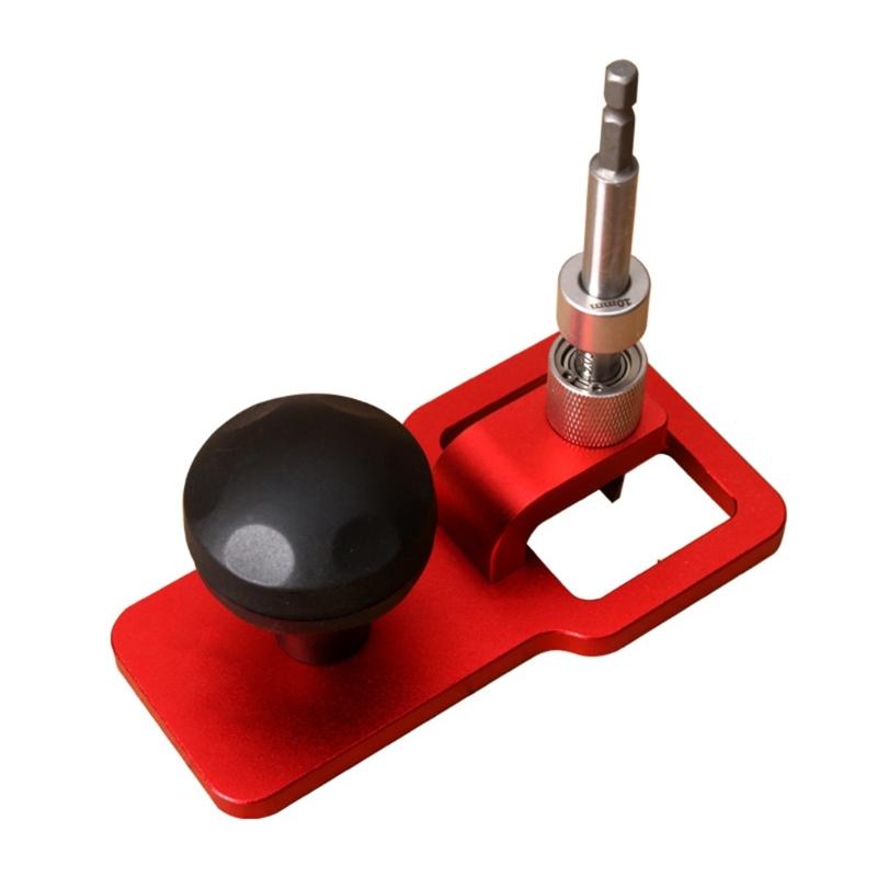 Heavy Duty Aluminum Alloy Hole Puncher Space Saving Fit for Office School Woodworking Projects Ergonomic Handle Design