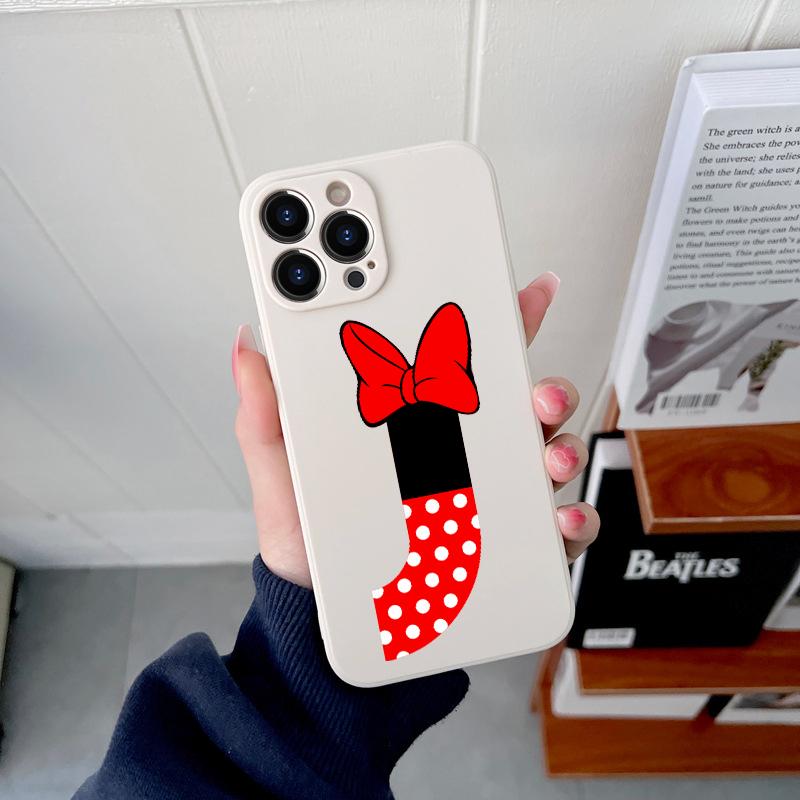 Pink Alphabet Letter Original Square Liquid Silicone Phone Case For iPhone 14 11 12 13 Pro Max Mini X XS XR 7 8 Plus DIY Cover