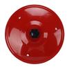 Car Cymbal Air Vent Stainless Steel Mini Car Crash Cymbal Drum with Dual Ball Joint Silent Silicone Pad Red