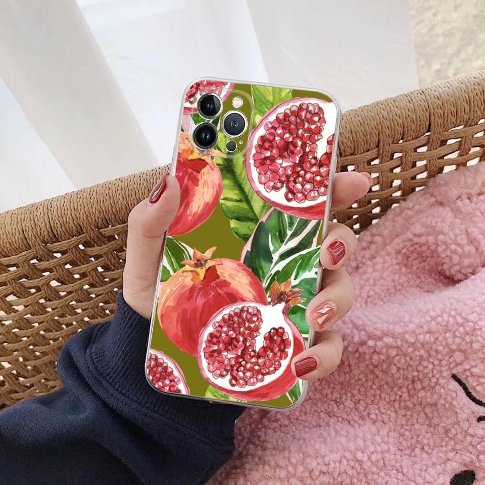Summer Fruit Phone Case For iPhone 14 13 12 Mini 11 Pro XS Max X XR SE 6 7 8 Plus Soft Silicone Cover