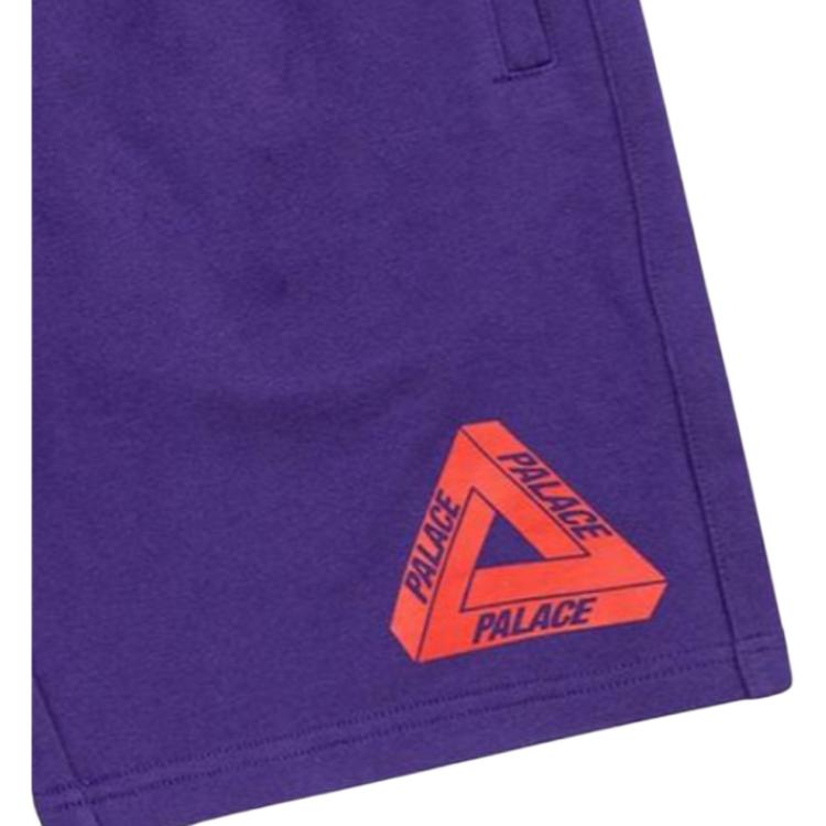 Palace Elastic Waist Mid Rise Casual Shorts Men Shorts Purple P16ES205