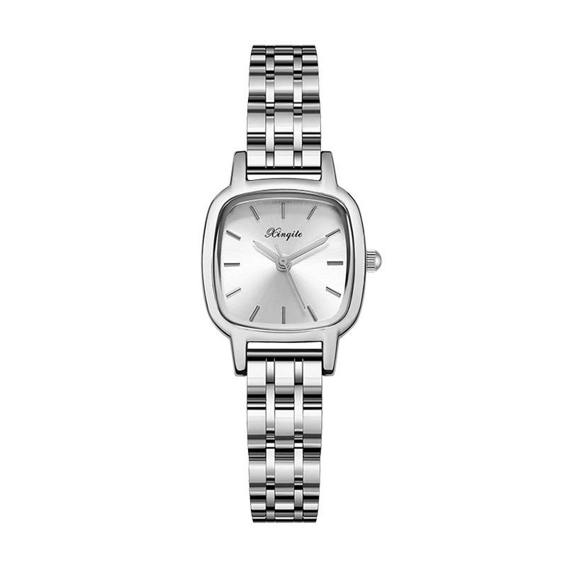 Women's High-End Style Waterproof Quartz Watch - Steel Band, Student Design