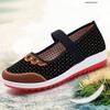 Damenschuhe, alte Peking-Stoffschuhe, Frühling und Herbst, für ältere Menschen, Freizeitschuhe, weicher Boden, rutschfeste Schuhe, flacher Boden, bequeme ältere Schuhe