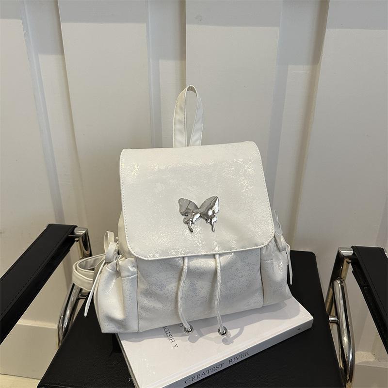 Batoh Academy Silver Butterfly Studentská všestranná kabelka Dojíždějící taška přes rameno