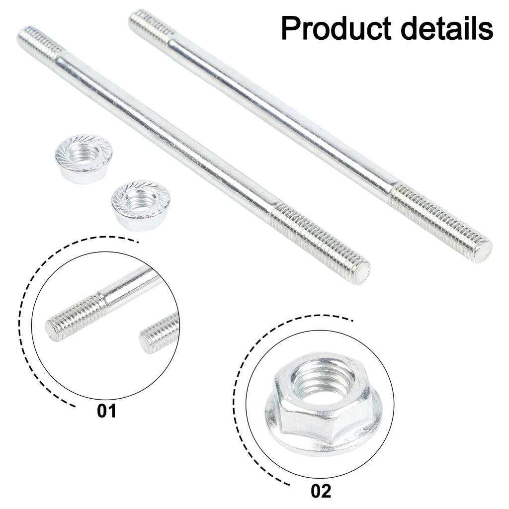 13PS Stehbolzen Satz 2 Stück Bolzen Stehbolzen Vergaser Carb Motor Motor