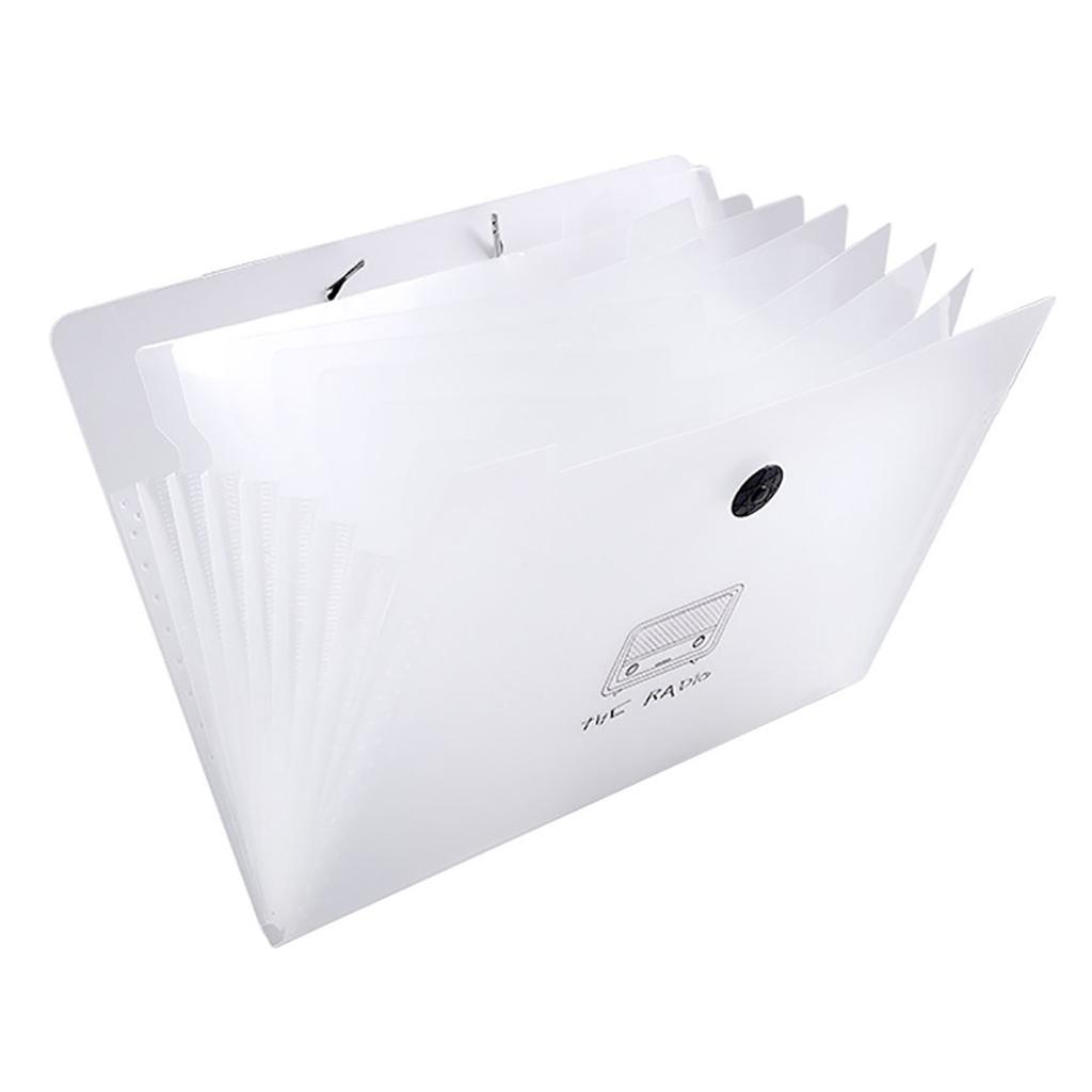 Transparent Insert Style A4 Folder Storage Box, Test Paper Folder Organization and Classification Tool, Data Book