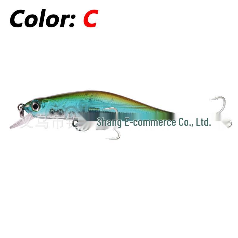 Suspended Slow-Sinking 9cm/9g Minnow Lure with Magnetic Long-Cast System Bio-Mimetic Hard Bait