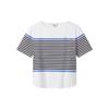 AIGLE Women's Striped Round Neck Short Sleeve T-Shirt