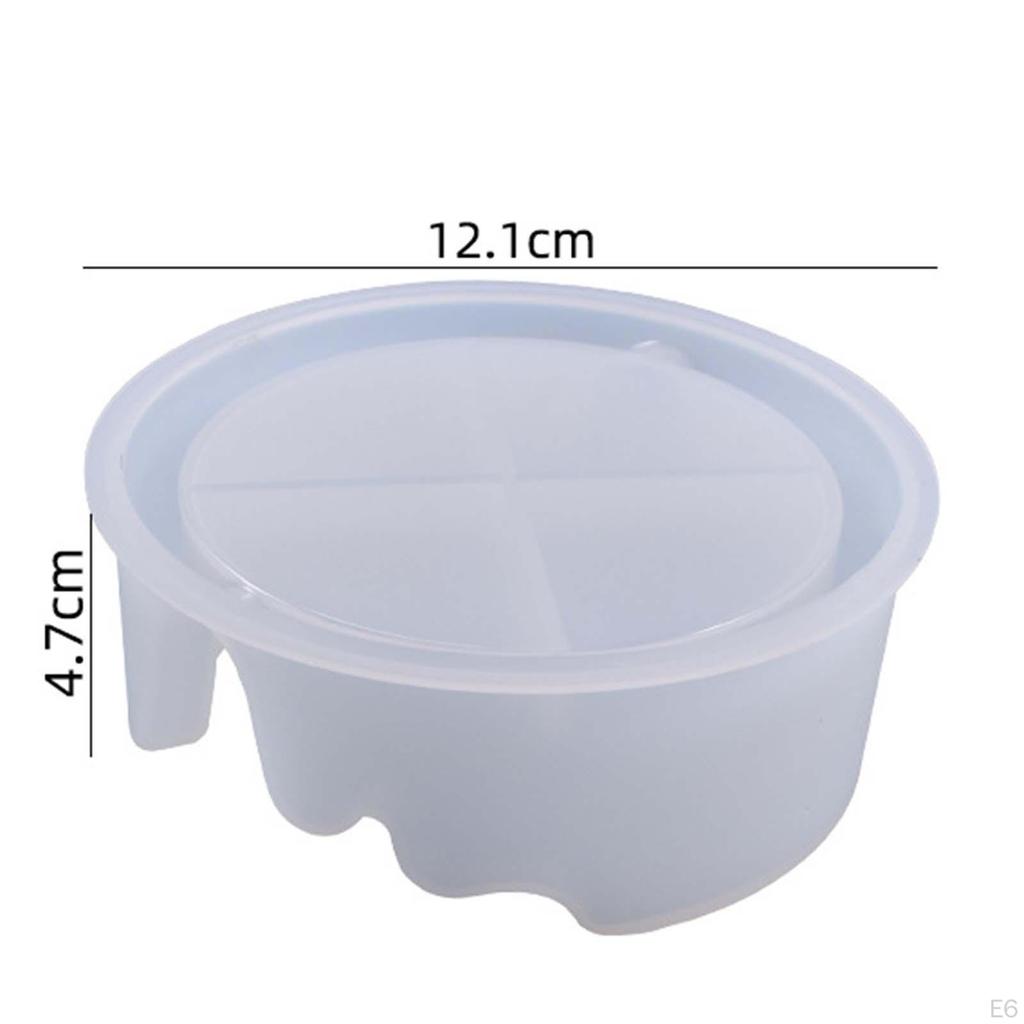 Coaster Resin Casting Silic Decorative with Box Tool for , Making ,, Making, Cup Mat