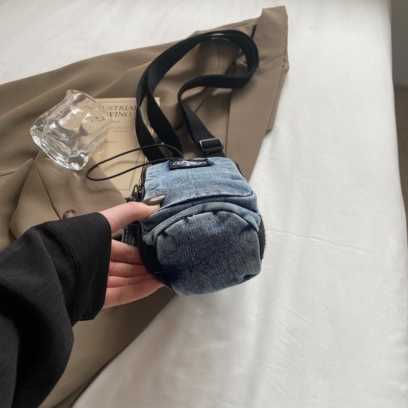 Damen Outdoor Sport Umhängetasche Herren Wasserkocher Tasche Multifunktionale Denim Schultertasche