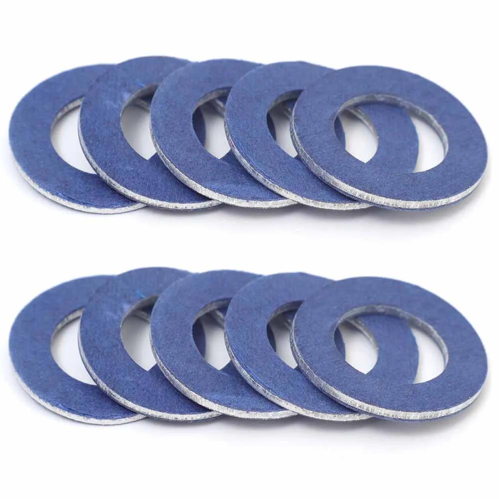 

Прокладка сливного винта масляного поддона автомобиля, уплотнительная прокладка сливного болта масляного поддона двигателя, уплотнительное кольцо с гайкой отверстия 12 мм для Toyota Lexus OE# 90430-12031