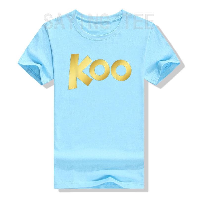 The Roo Kanga | Koo Koo Kangaroo T-Shirt Letters Printed Graphic Tee Tops Music Lover Graphic Outfits Short Sleeve Blouses Gifts