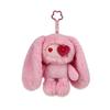 Cartoon Rabbit Plush Doll With Keyring For Backpack Decoration And Gifts