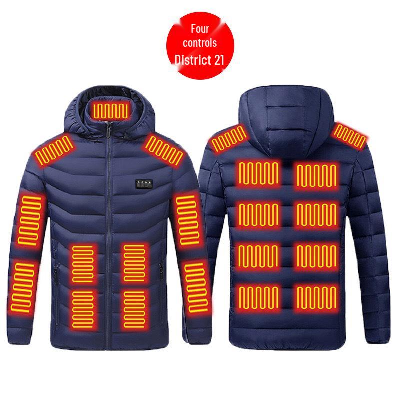 Smart Heated Cotton Jacket - Cold-Proof, Temperature-Controlled