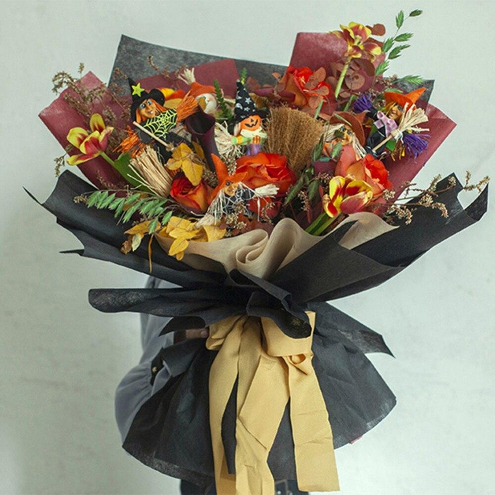 Autumn Fall Harvest Scarecrow Cute Fall Garden Scarecrow Doll Ornament For Thanksgiving Halloween Party Decoration