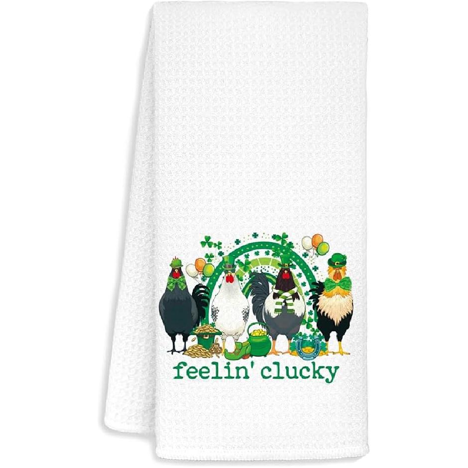 Ducks Hand Towel, Zebra, Polyester Waffle Weave, 16x24 Inch, Kitchen Bathroom Decorative Towel, Cute Ducks Dish Towels, Great Gift for Duck Lovers