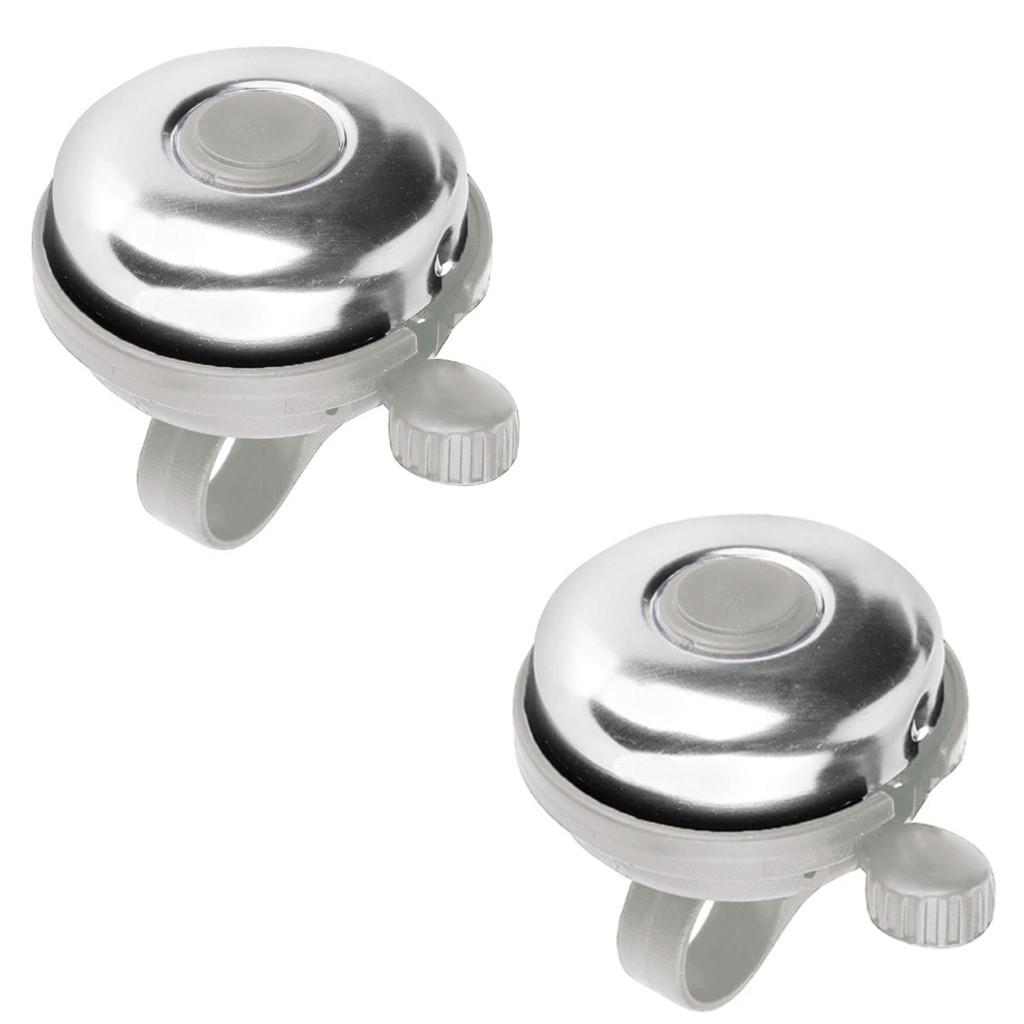 2pcs Right Hand Bicycle Bike Bell Aluminum Loud Crisp Clear Sound Adults Kids