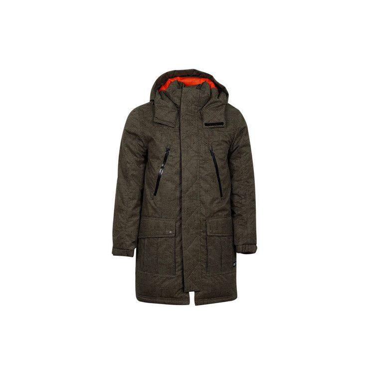 Converse Down Jackets Men's Olive Green Hooded Moderate Other 10007260-A01