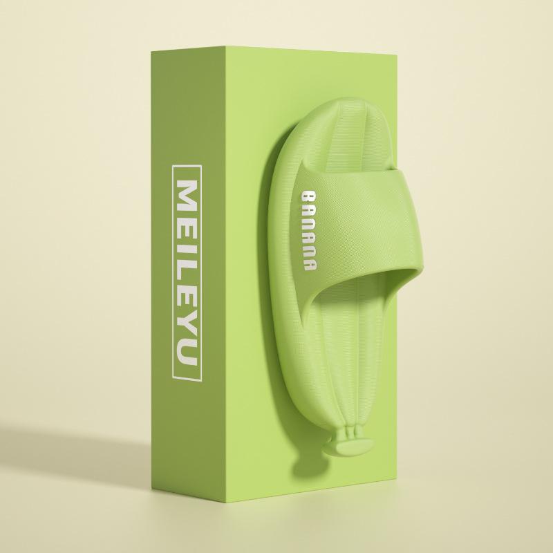 

2024 Новые модные летние нескользящие мягкие шлепанцы для пар, гибкие удобные сандалии для мужчин и женщин, повседневные тапочки, женские домашние шлепанцы 44-45 зелёный