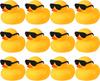 12 Pcs Rubber Ducks With 12 Sunglasses/ Hats/ Headwear/ Scarf Small Cruise Ducks In Bulk Mini Rubber Duckies Toys Gift