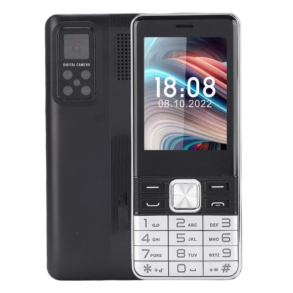2G Unlocked Phone 2.8 Inch HD Color Screen 4 SIM Card Slots High Volume Speaker Big Keys Mobile Phone Support and 3.5mm Headphone