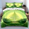 Grüne Naturlandschaft Kunst-Set Weiche Bequeme Bettbezug Bettwäsche-Set Enthalten 1*Bettbezug & 2*Kissenbezüge, Geschenk