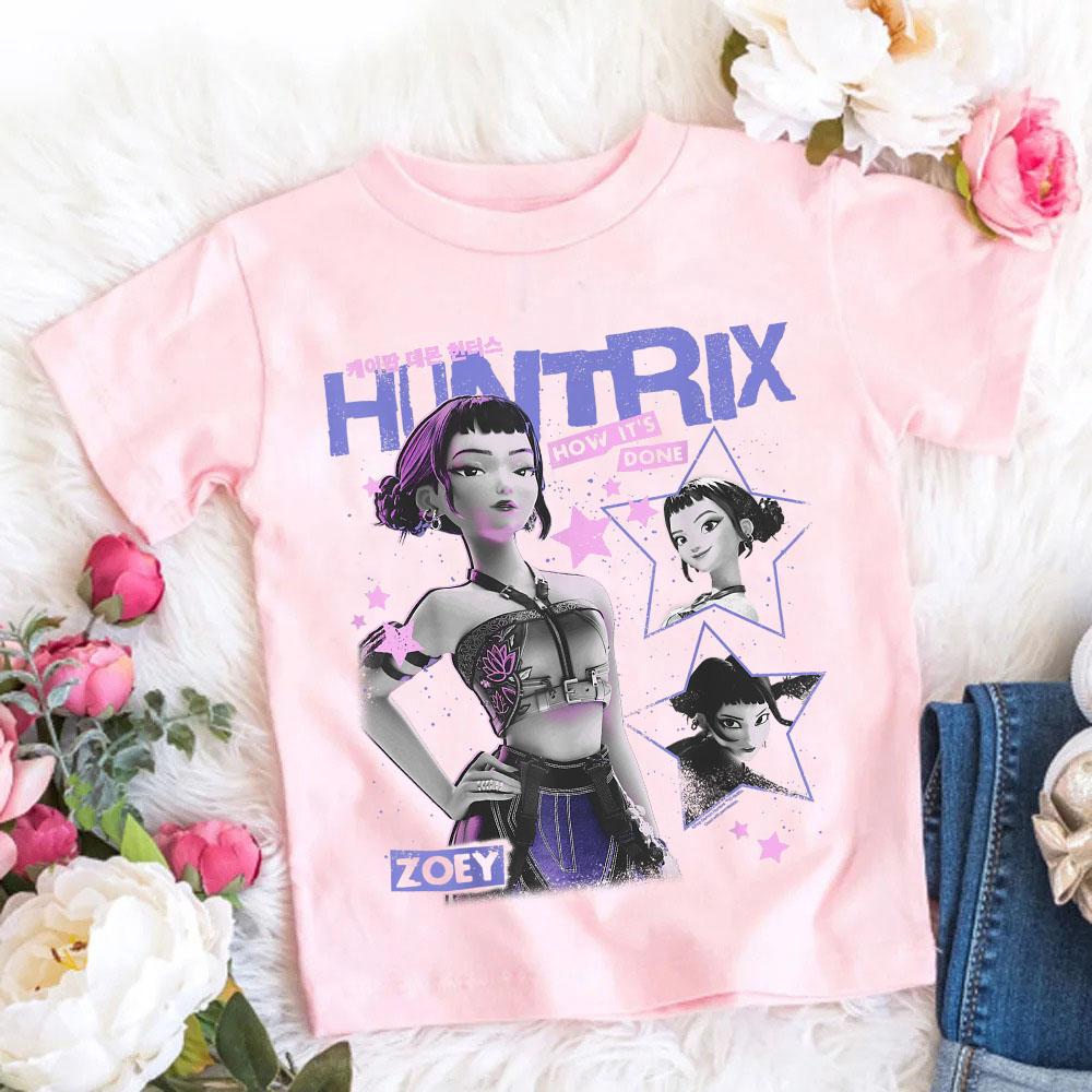 2025 Film Fierbinte Bumbac Tricou Fetițe Haine Copii KPop Fani Vânătorii de Demoni Cadouri Haine Copii Topuri la Modă