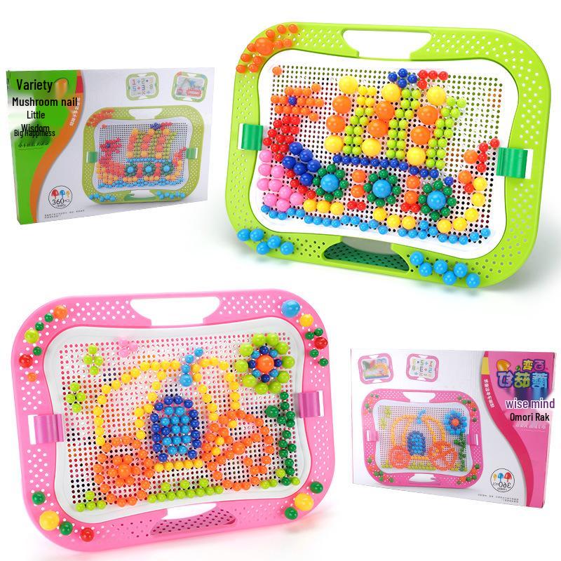 

Универсальная грибковая доска-пазл с колышками для детей в возрасте 3-7 лет