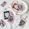 INS Bow Design Card Sleeve Keychain Bag Pendant DIY Design Photocard Holder Transparent Card Cover