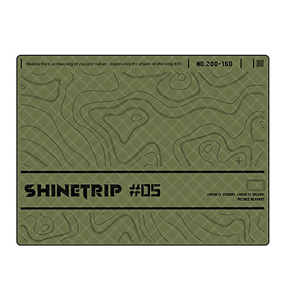 

Thickened Moisture-Proof Mat Waterproof Folding Barbecue Mattress Aluminum Film Base Lightweight Beach Mat Tent Accessories зелений