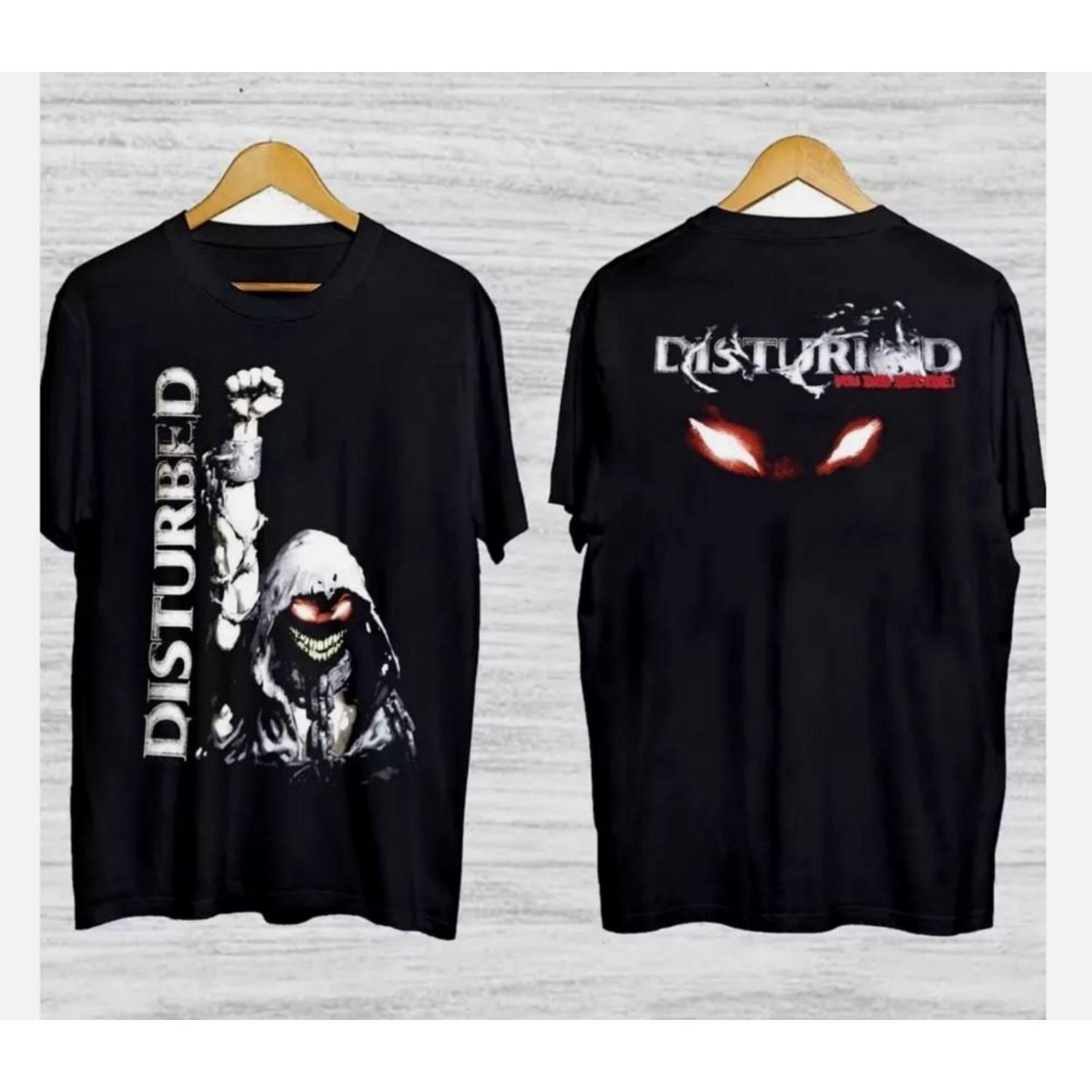

New Disturbed Siganture Band Cotton Black S-5XL T-Shirt Unisex T-Shirt S