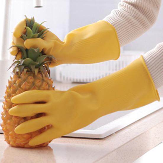 Cleaning Gloves Breathable Oilproof Rubber Anti-scratch Wide Application Washing Gloves for Kitchen