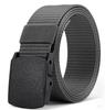 Solid Simple Color Plastic Buckle Mens Nylon Woven Waist Belt For Daily Use
