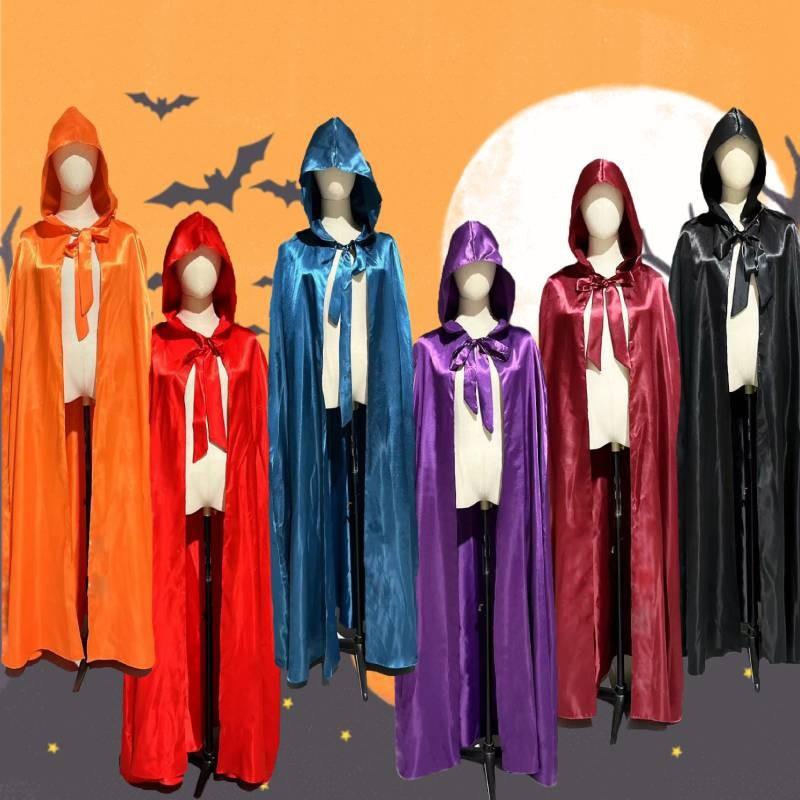 Halloween Hooded Cloak Robe Cape Party Vampire Cosplay Costume Clothing Perform