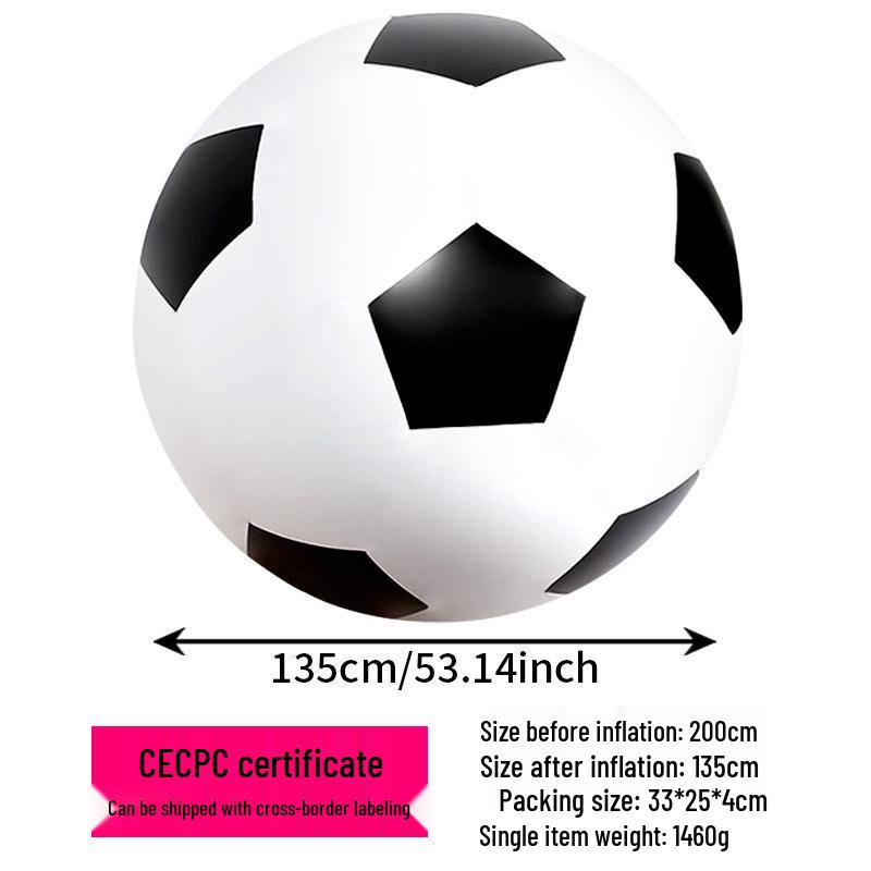 Parent-Child Giant Inflatable PVC Beach Ball - Thick, Colorful Three-Tone Design for Outdoor Fun