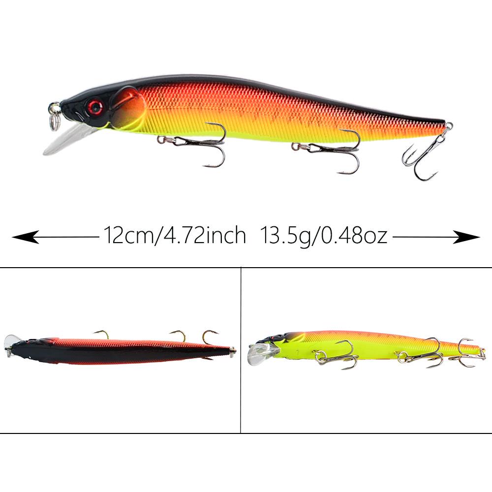 Sinking Minnow Lure 12cm 13.5g Realistic Sea Fishing Bait