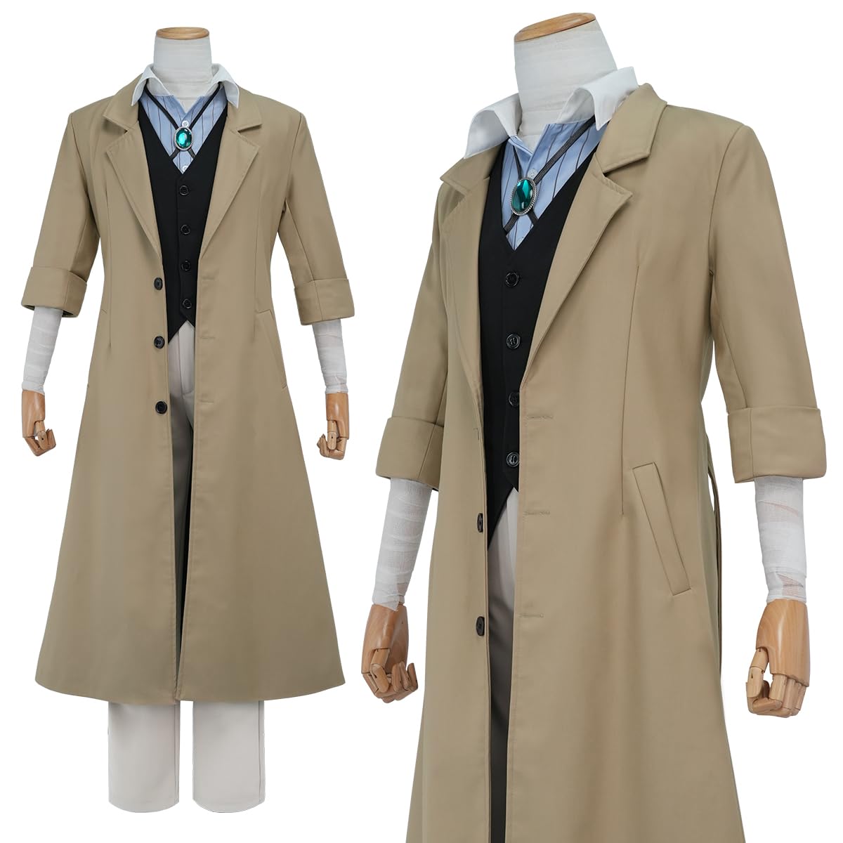 

HOLOUN Bungou Dog Dazai Osamu Cosplay Halloween School Cultural Size XL Costume, Anime, Costume, Festival, Festival, Man yū Exhibition,