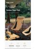 Ultralight Folding Aluminum Beach & Leisure Chair with Backrest
