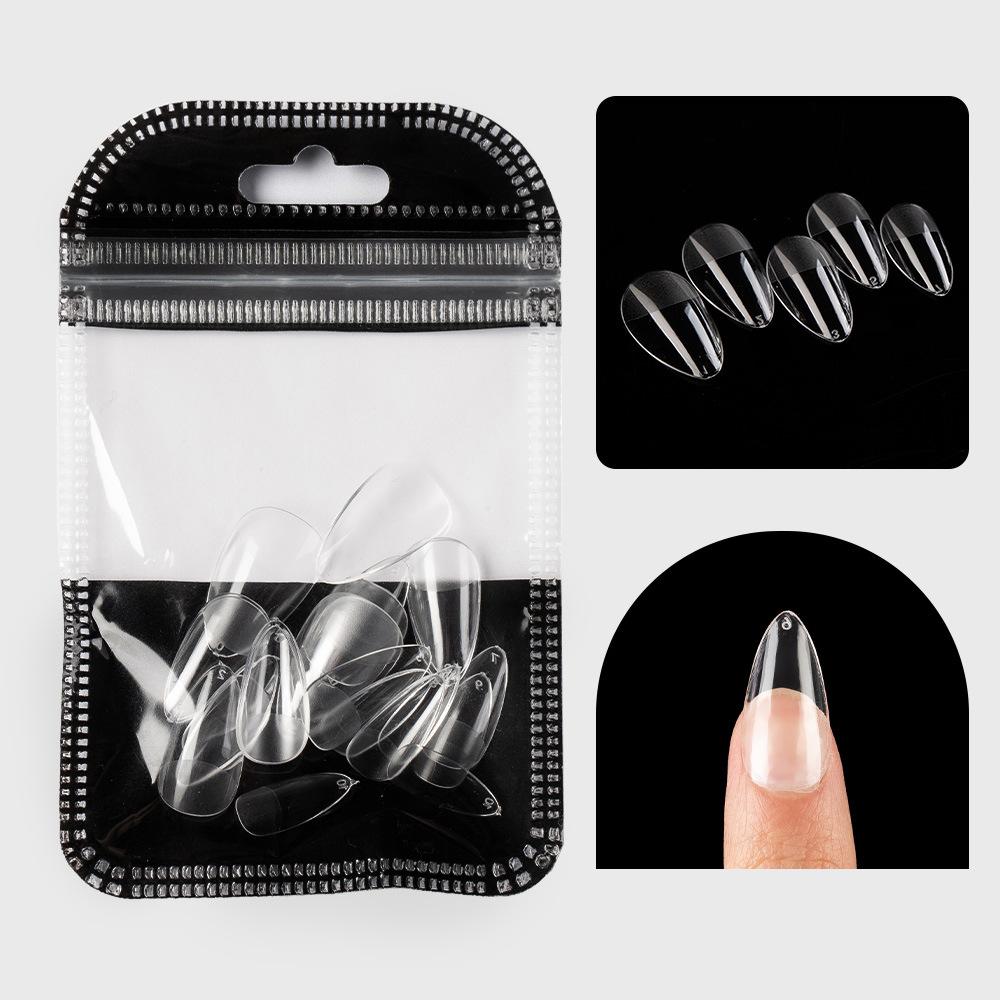 Nail Art Tablets Ultra-Thin And Seamless Half-Stickers, Full Stickers, Matte Square Long Water Droplets, Almonds, No-Carving And Grinding Fake Nail