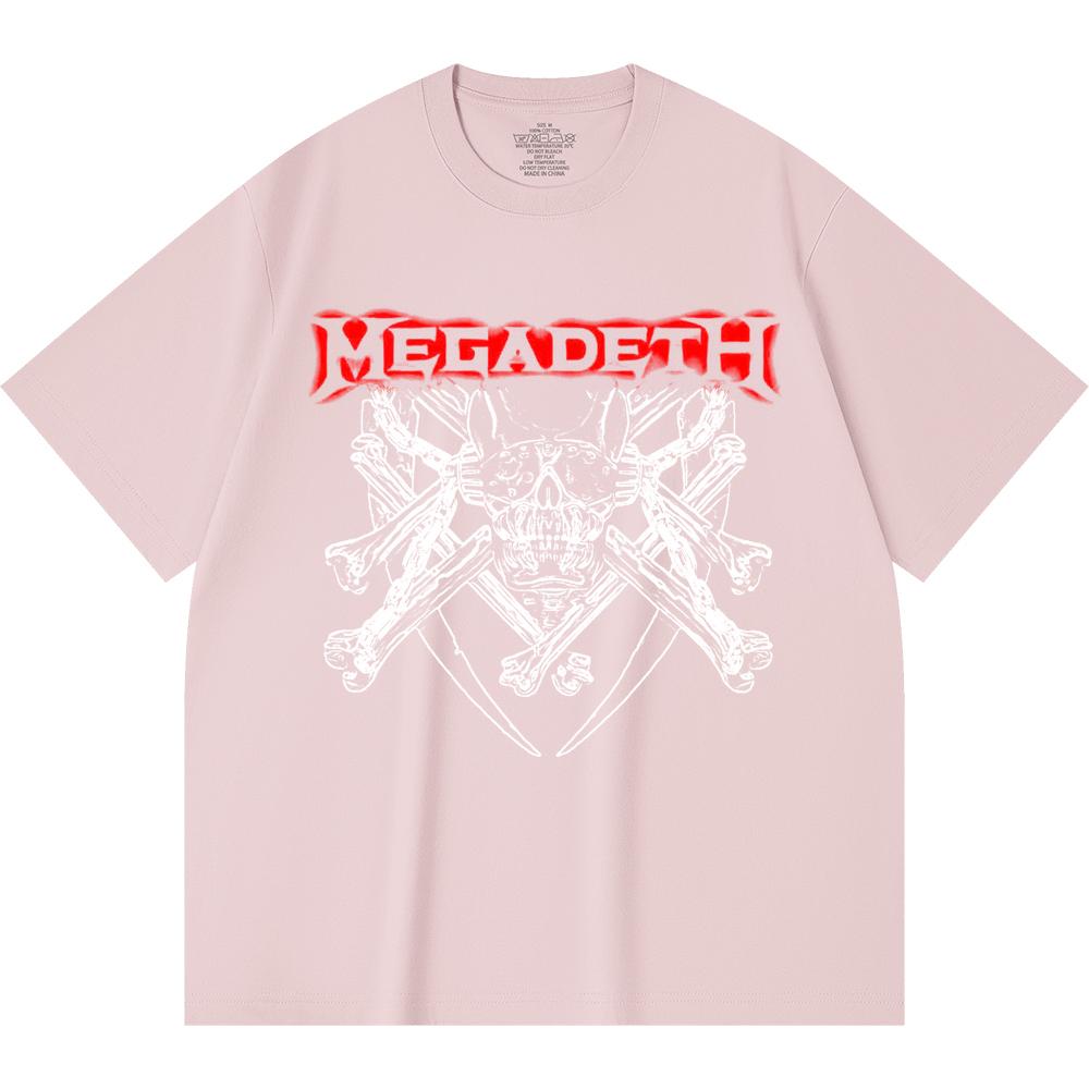 230 g/m² 100% Bavlna T-shirt Heavy Metal Rocková Kapela Tisk Populární Hudby Unisex Těžký Bavlněný T-shirt