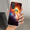 White Swan Grace Art Phone Case for Xiaomi Redmi Note 15 14 14S 13 12S 12 Pro 11S 11 Plus 11T 11E 10S Soft Funda Print Shell Red
