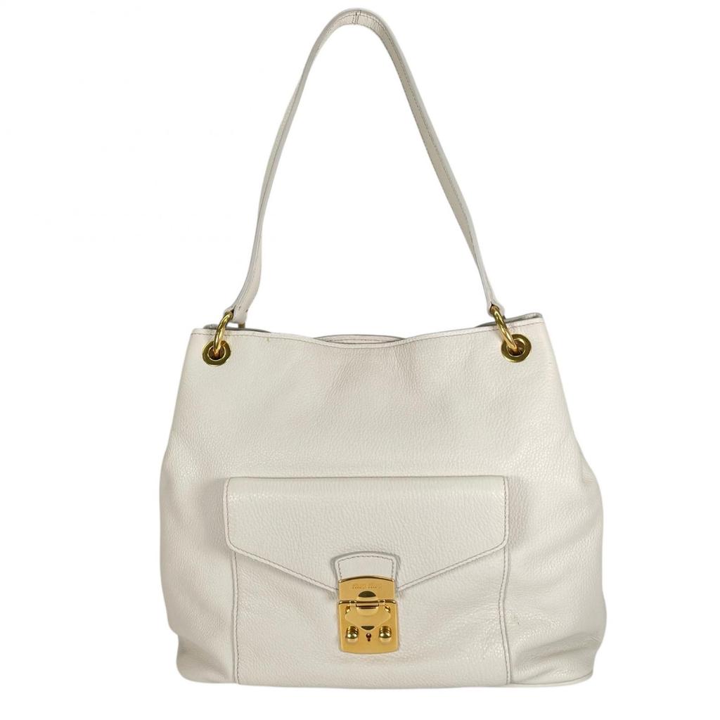 MIUMIU 5BC001 Shoulder Bag white Women used