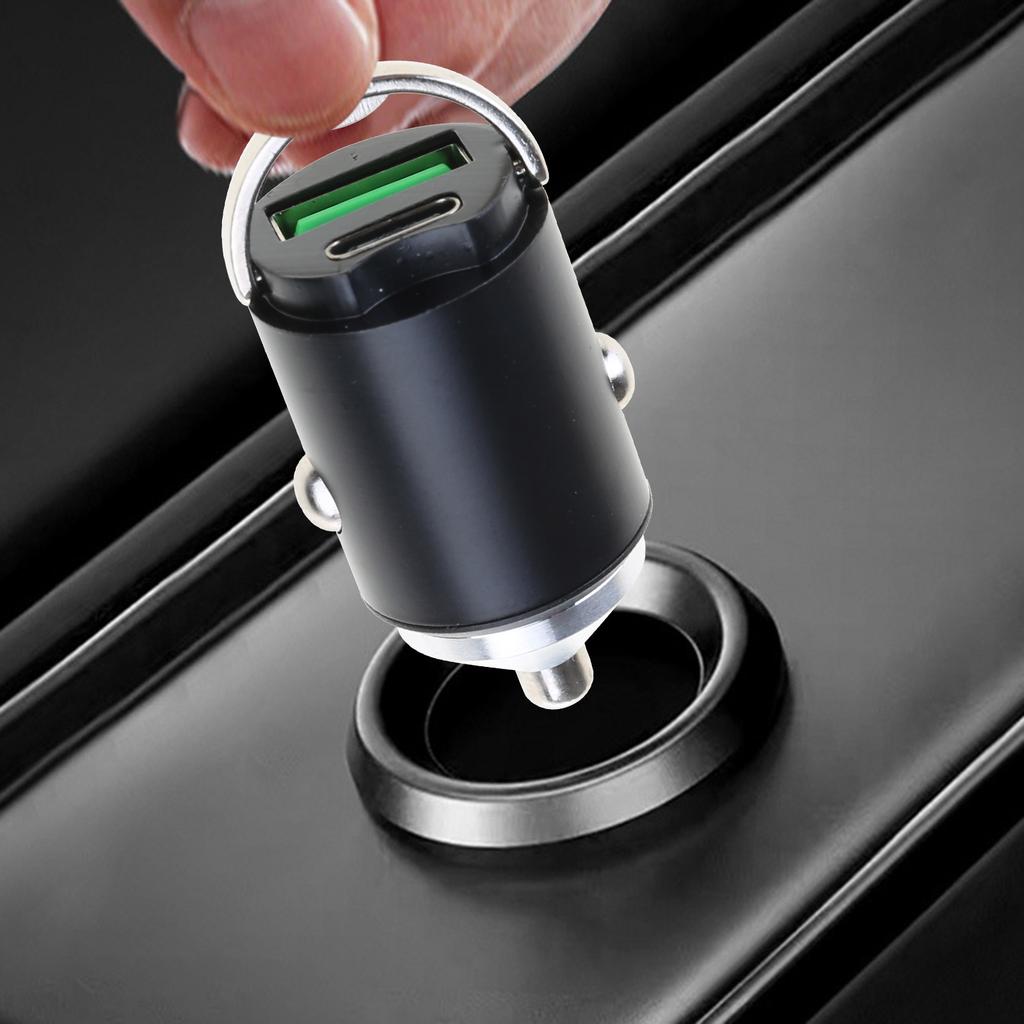 Adaptor pentru încărcător auto USB C Brichetă Încărcător USB Încărcare rapidă Încărcător pentru telefon auto USB C PD30W/66W/100W