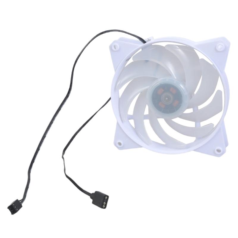 Quiet 120mm Infinitys Mirror LED PC Case Fan With AntiVibration Pad 4PIN PWM 800-1800RPM Coolers for Enhanceds Cooling