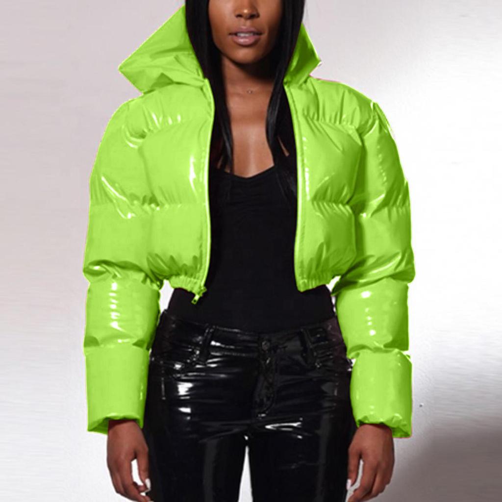 Neue vielseitige warme kurze Jacke weibliche Daunenmäntel Daunen-Baumwoll-Outwear koreanischen Stehkragen gepolsterte weiche Herbst Frauen Winterparkas