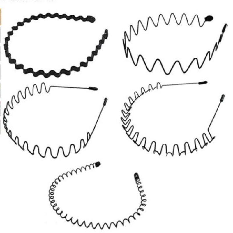 Trendy Korean Men's Sports Headband: Slicked Back Hairband & Wavy Hairpin for Face Washing & Influencer Bangs