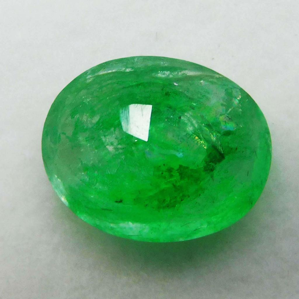 7 Carat Natural CERTIFIED Emerald Oval Cut Green Colombian Loose Gemstone A-3402