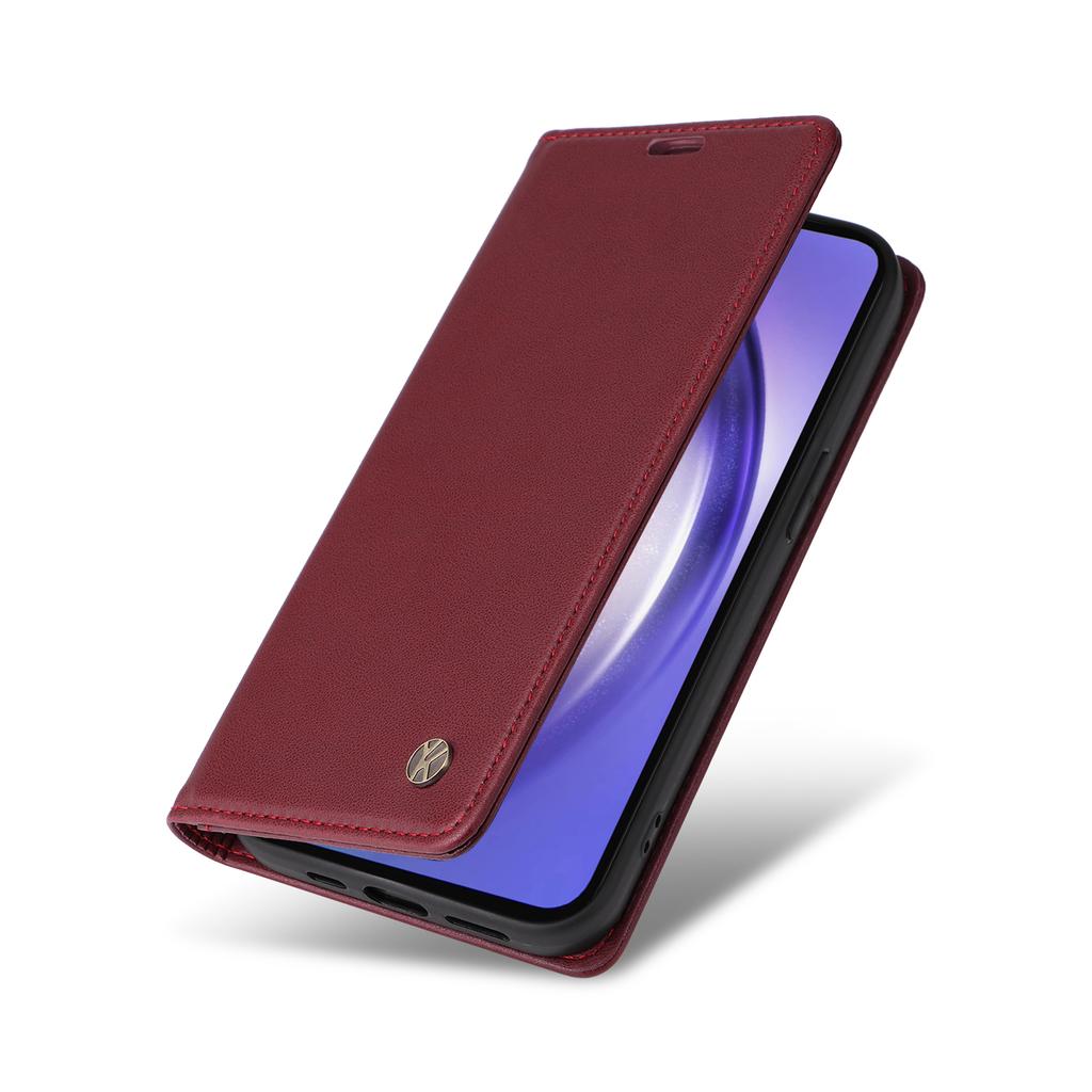 YIKATU YK-001 For Samsung Galaxy A55 5G Magnetic Case Book Style Leather Stand Phone Cover